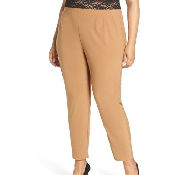 NWT Leith Mustard High Rise Pleated Pants Size 4X - Picture 1 of 8